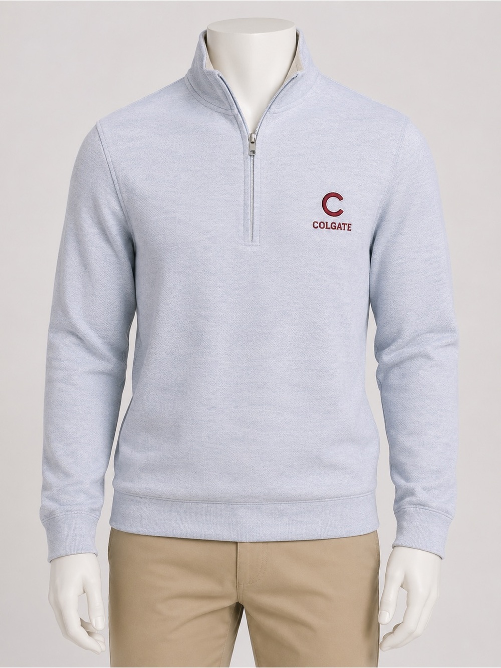 Peter Millar Colgate Light Blue Quarter-Zip Men’s M NWT